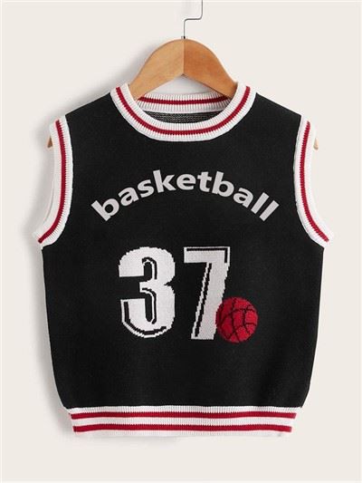 Sweter O-neck Anak Bola Basket