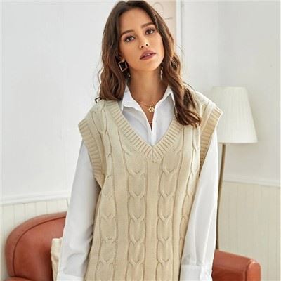 Sweater Rompi Kasual Wanita