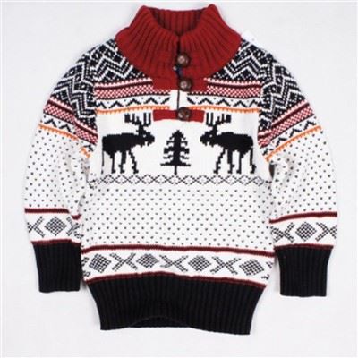 Sweater Turtleneck Anak Natal LED